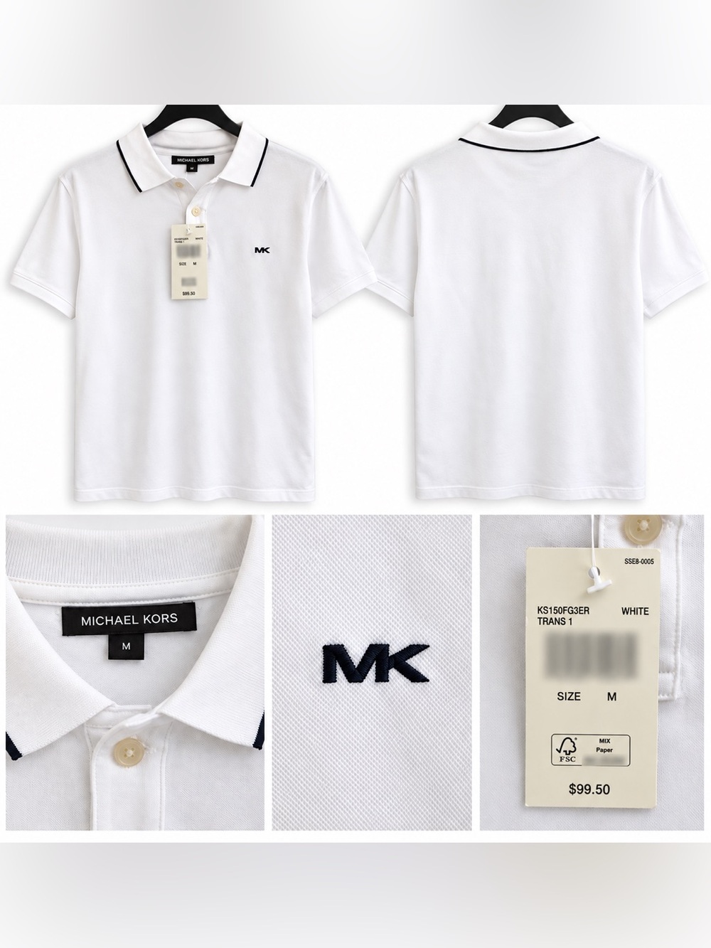 Michael Kors Men's Polo Shirt – White – New with Tags (NWT)